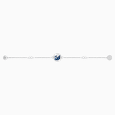 Swarovski Remix Collection Swan Strand, Blue, Rhodium Plated - LAST IN STOCK